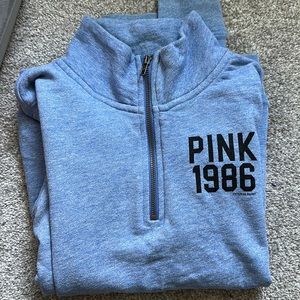 VS pink quarter zip